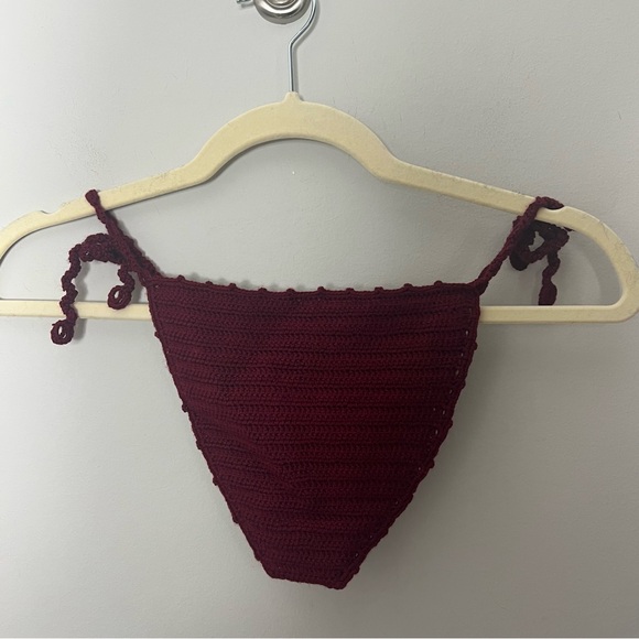 NEW Lovers and Friends Crochet String Bikini Bottom Bathing Suit Swim Medium 449 - Picture 4 of 8